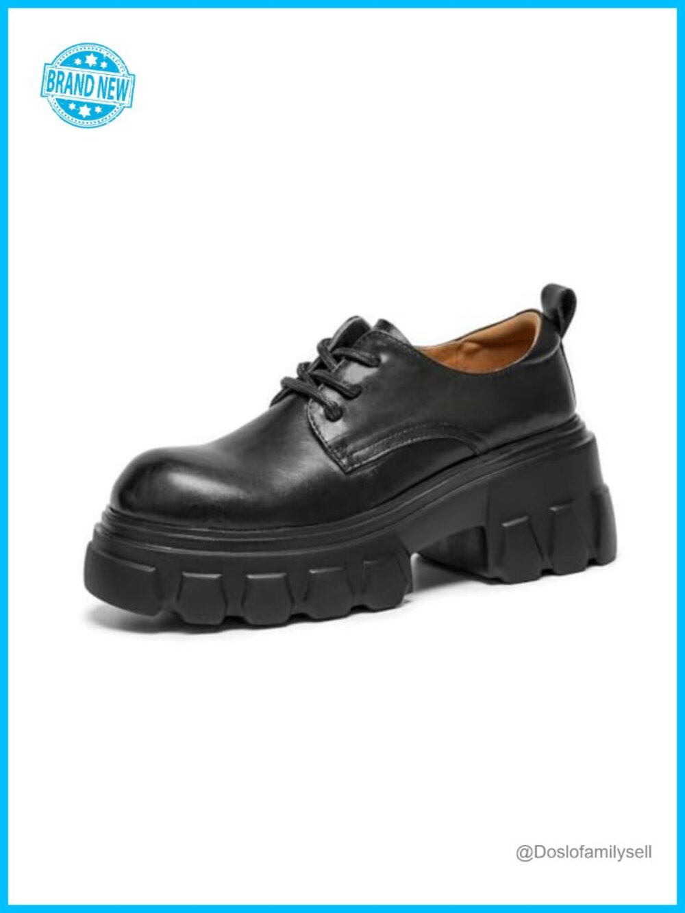 Platform Oxfords Women Chunky Leather Dress Shoes Lug Sole Oxford